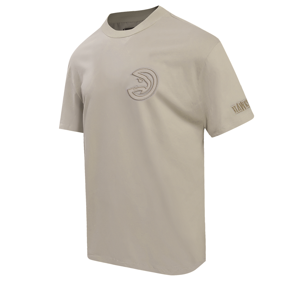 NBA ATLANTA HAWKS NEUTRAL DROP SHOULDER MEN'S TEE (TAUPE)