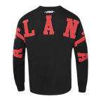 NBA ATLANTA HAWKS WINGSPAN MEN'S DROP SHOULDER LONG SLEEVE TEE (BLACK)