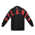 NBA ATLANTA HAWKS WINGSPAN MEN'S DROP SHOULDER LONG SLEEVE TEE (BLACK)