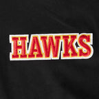 NBA ATLANTA HAWKS WINGSPAN MEN'S DROP SHOULDER LONG SLEEVE TEE (BLACK)