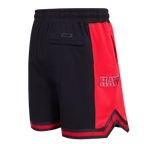 NBA ATLANTA HAWKS SCRIPT TAIL MEN'S DOUBLE KNIT 2.0 SHORT (BLACK/RED)