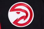 NBA ATLANTA HAWKS SCRIPT TAIL MEN'S DOUBLE KNIT 2.0 SHORT (BLACK/RED)