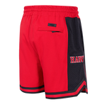 NBA ATLANTA HAWKS SCRIPT TAIL SHORT EN MAILLE DOUBLE 2.0 POUR HOMME (ROUGE/NOIR)