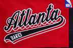 NBA ATLANTA HAWKS SCRIPT TAIL SHORT EN MAILLE DOUBLE 2.0 POUR HOMME (ROUGE/NOIR)
