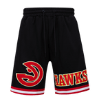 NBA ATLANTA HAWKS CLASSIC CHENILLE MEN'S SHORT (BLACK)
