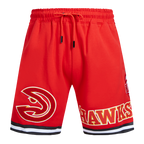 NBA ATLANTA HAWKS CLASSIC CHENILLE MEN'S DK SHORT (RED)