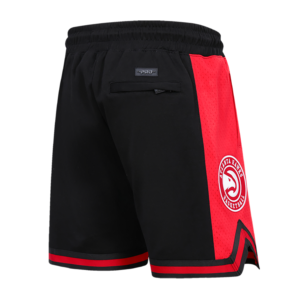 NBA ATLANTA HAWKS RETRO CLASSIC SHORT 2.0 POUR HOMME (NOIR/ROUGE/NOIR)