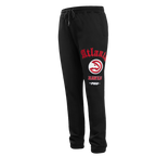 NBA ATLANTA HAWKS OLD ENGLISH PANTALON OUATÉ POUR HOMME (NOIR)
