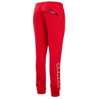 NBA ATLANTA HAWKS CLASSIC CHENILLE PANTALON JOGGER EN MAILLE DOUBLE POUR HOMME (ROUGE)