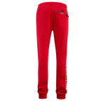 NBA ATLANTA HAWKS CLASSIC CHENILLE PANTALON JOGGER EN MAILLE DOUBLE POUR HOMME (ROUGE)