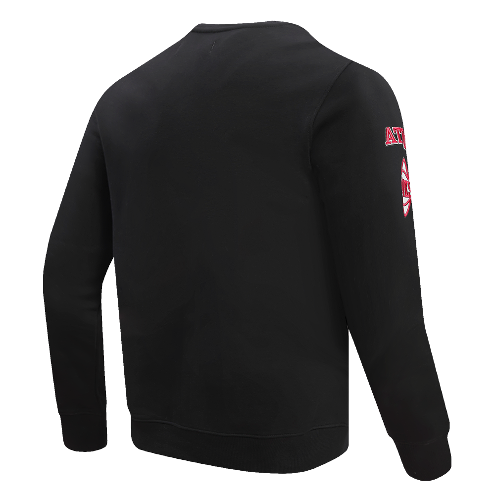 NBA ATLANTA HAWKS OLD ENGLISH CHANDAIL À COL ROND POUR HOMME (NOIR)