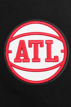 NBA ATLANTA HAWKS OLD ENGLISH CHANDAIL À COL ROND POUR HOMME (NOIR)