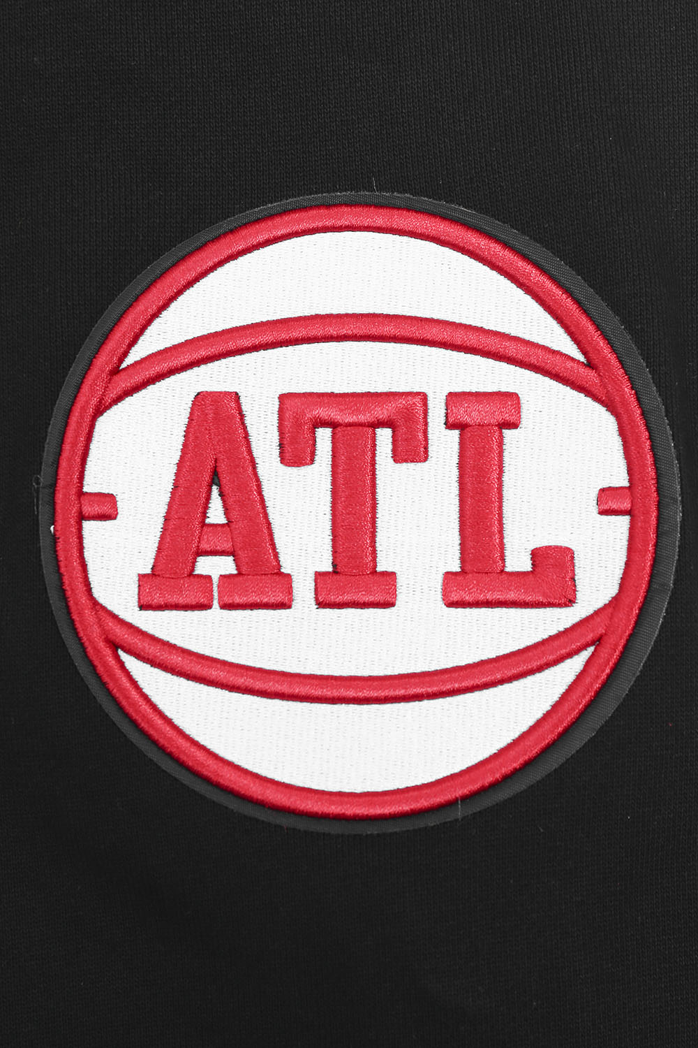 NBA ATLANTA HAWKS OLD ENGLISH CHANDAIL À COL ROND POUR HOMME (NOIR)