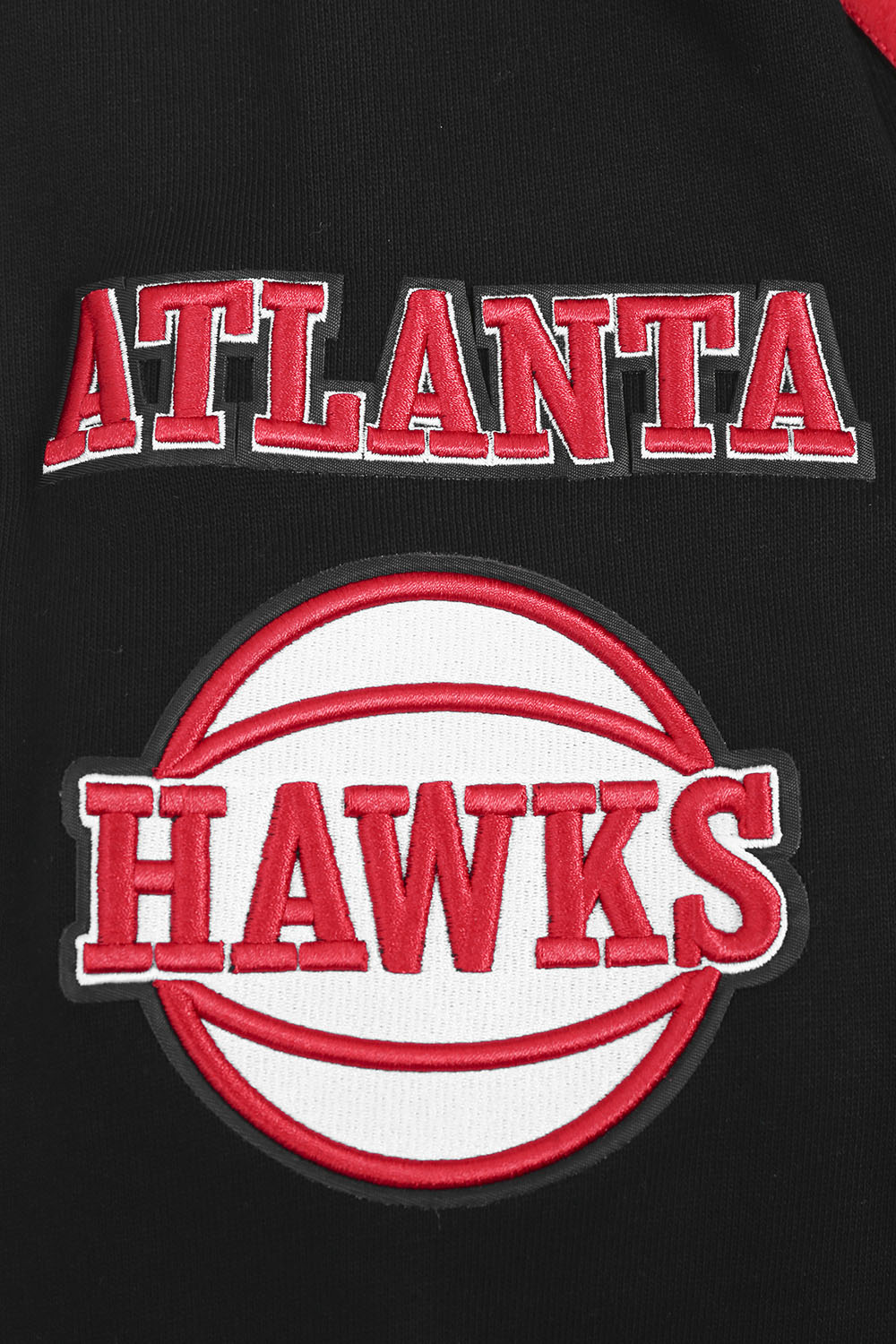 NBA ATLANTA HAWKS OLD ENGLISH CHANDAIL À COL ROND POUR HOMME (NOIR)