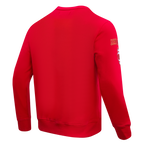 NBA ATLANTA HAWKS OLD ENGLISH MEN'S CREWNECK (RED)
