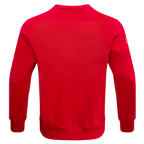 NBA ATLANTA HAWKS OLD ENGLISH MEN'S CREWNECK (RED)