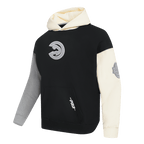 NBA ATLANTA HAWKS REVERSE FRENCH TERRY MEN'S COLORBLOCK FLEECE PULLOVER HOODIE
