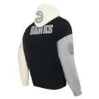 NBA ATLANTA HAWKS REVERSE FRENCH TERRY MEN'S COLORBLOCK FLEECE PULLOVER HOODIE