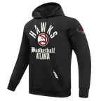 NBA ATLANTA HAWKS MODERN ORIGINALS MEN'S FLC PO HOODIE (BLACK)