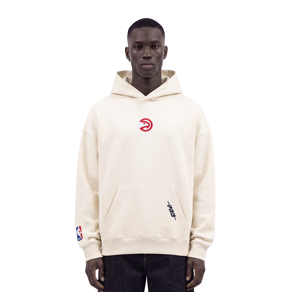 NBA ATLANTA HAWKS CLASSIC ICON MEN'S SWEATSHIRT (EGGSHELL)