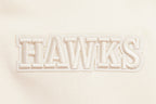 NBA ATLANTA HAWKS NEUTRAL CHANDAIL À COL ROND EN MOLLETON À ÉPAULES TOMBANTES (COQUILLE D'ŒUF)