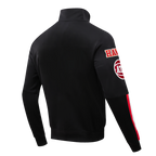 NBA ATLANTA HAWKS CLASSIC VESTE D'ENTRAÎNEMENT EN MAILLE DOUBLE POUR HOMME (NOIR)