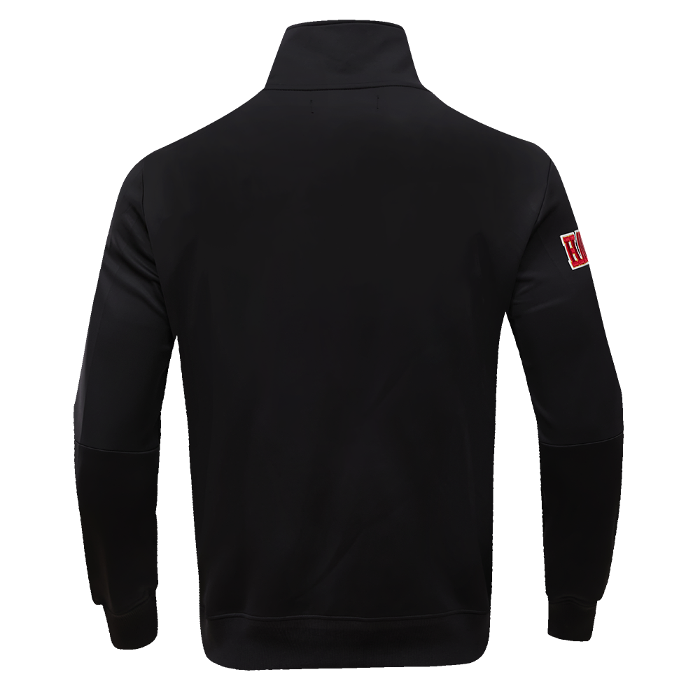 NBA ATLANTA HAWKS CLASSIC VESTE D'ENTRAÎNEMENT EN MAILLE DOUBLE POUR HOMME (NOIR)