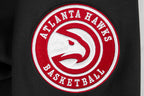 NBA ATLANTA HAWKS CLASSIC VESTE D'ENTRAÎNEMENT EN MAILLE DOUBLE POUR HOMME (NOIR)