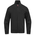 NBA ATLANTA HAWKS NEUTRAL MEN'S  TWILL JACKET (BLACK)