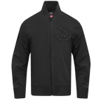 NBA ATLANTA HAWKS NEUTRAL MEN'S  TWILL JACKET (BLACK)