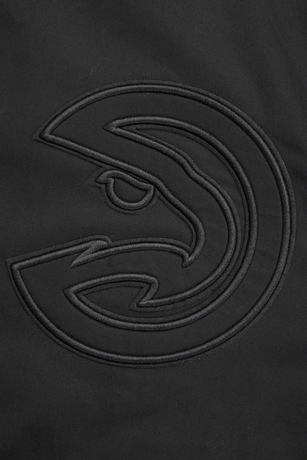 NBA ATLANTA HAWKS NEUTRAL MEN'S  TWILL JACKET (BLACK)