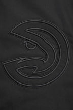 NBA ATLANTA HAWKS NEUTRAL MEN'S  TWILL JACKET (BLACK)