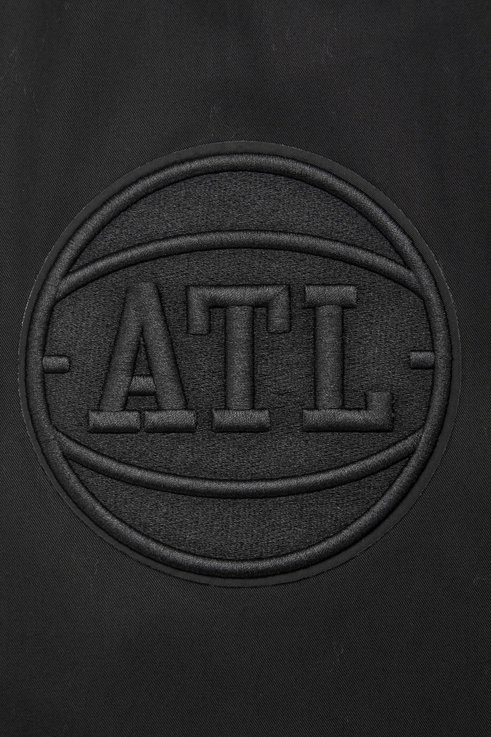 NBA ATLANTA HAWKS NEUTRAL MEN'S  TWILL JACKET (BLACK)