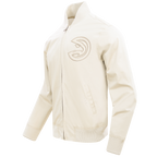 NBA ATLANTA HAWKS NEUTRAL MEN'S  TWILL JACKET (EGGSHELL)