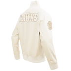 NBA ATLANTA HAWKS NEUTRAL MEN'S  TWILL JACKET (EGGSHELL)