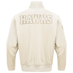 NBA ATLANTA HAWKS NEUTRAL MEN'S  TWILL JACKET (EGGSHELL)