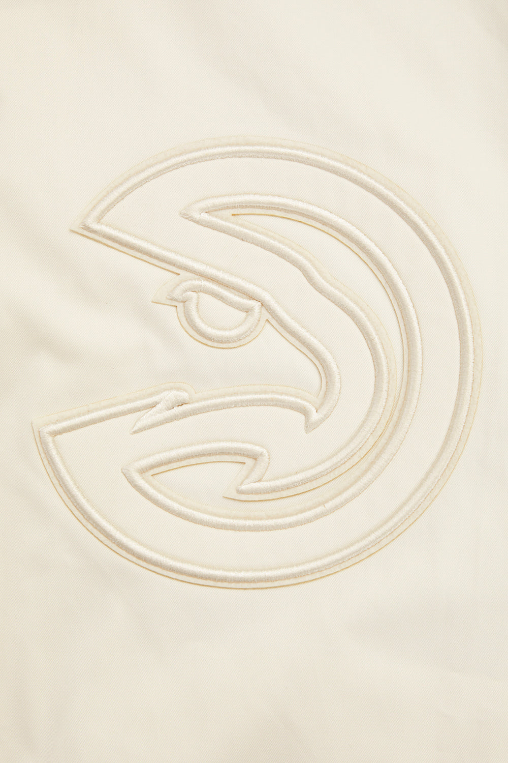 NBA ATLANTA HAWKS NEUTRAL MEN'S  TWILL JACKET (EGGSHELL)