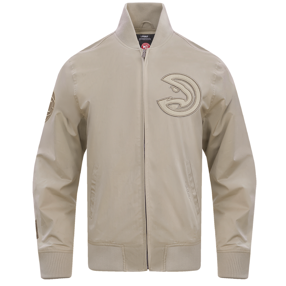 NBA ATLANTA HAWKS NEUTRAL BLOUSON EN SERGÉ POUR HOMME (TAUPE)