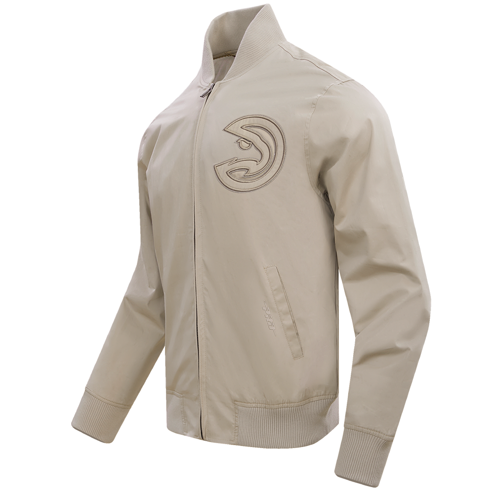 NBA ATLANTA HAWKS NEUTRAL BLOUSON EN SERGÉ POUR HOMME (TAUPE)