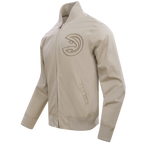 NBA ATLANTA HAWKS NEUTRAL BLOUSON EN SERGÉ POUR HOMME (TAUPE)