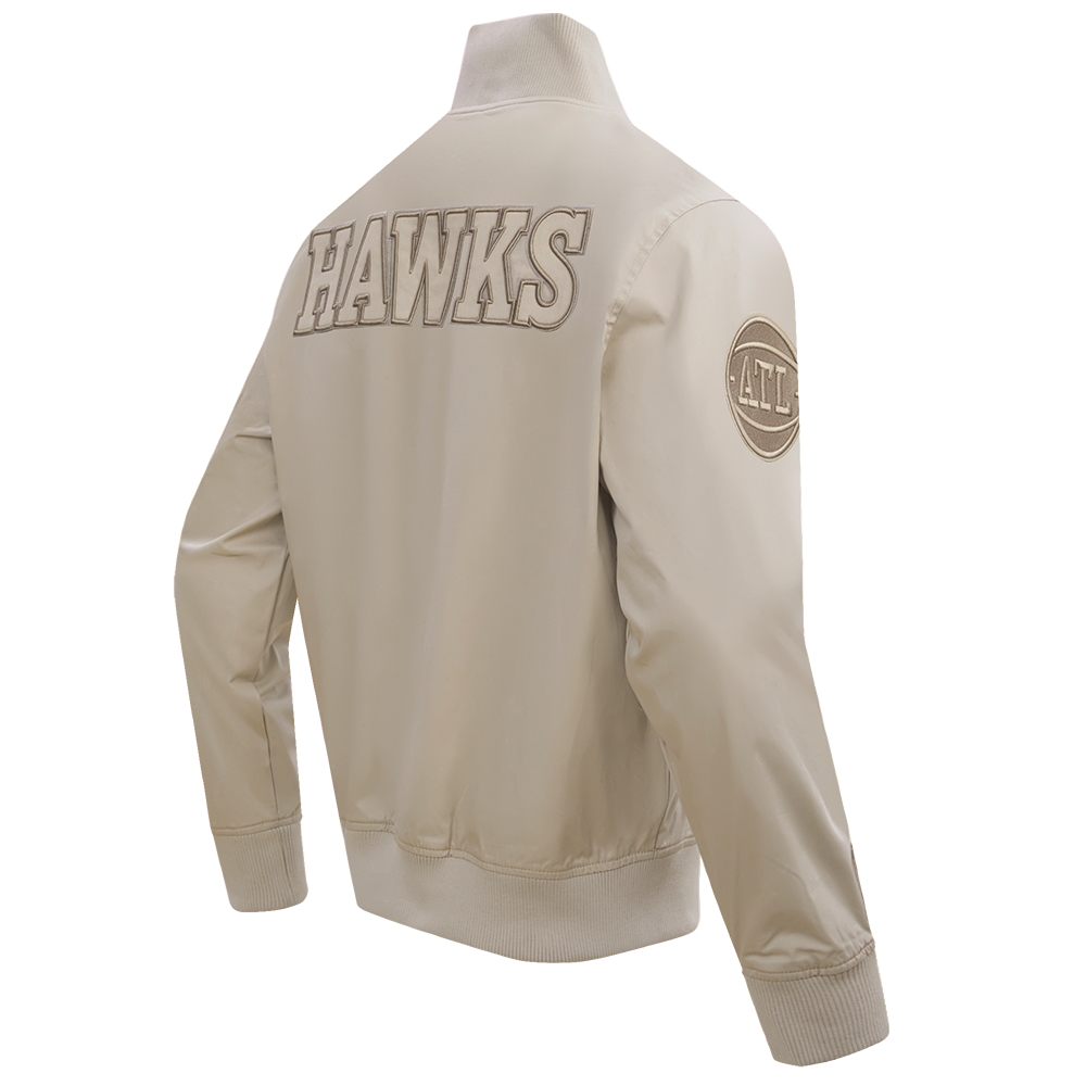 NBA ATLANTA HAWKS NEUTRAL BLOUSON EN SERGÉ POUR HOMME (TAUPE)
