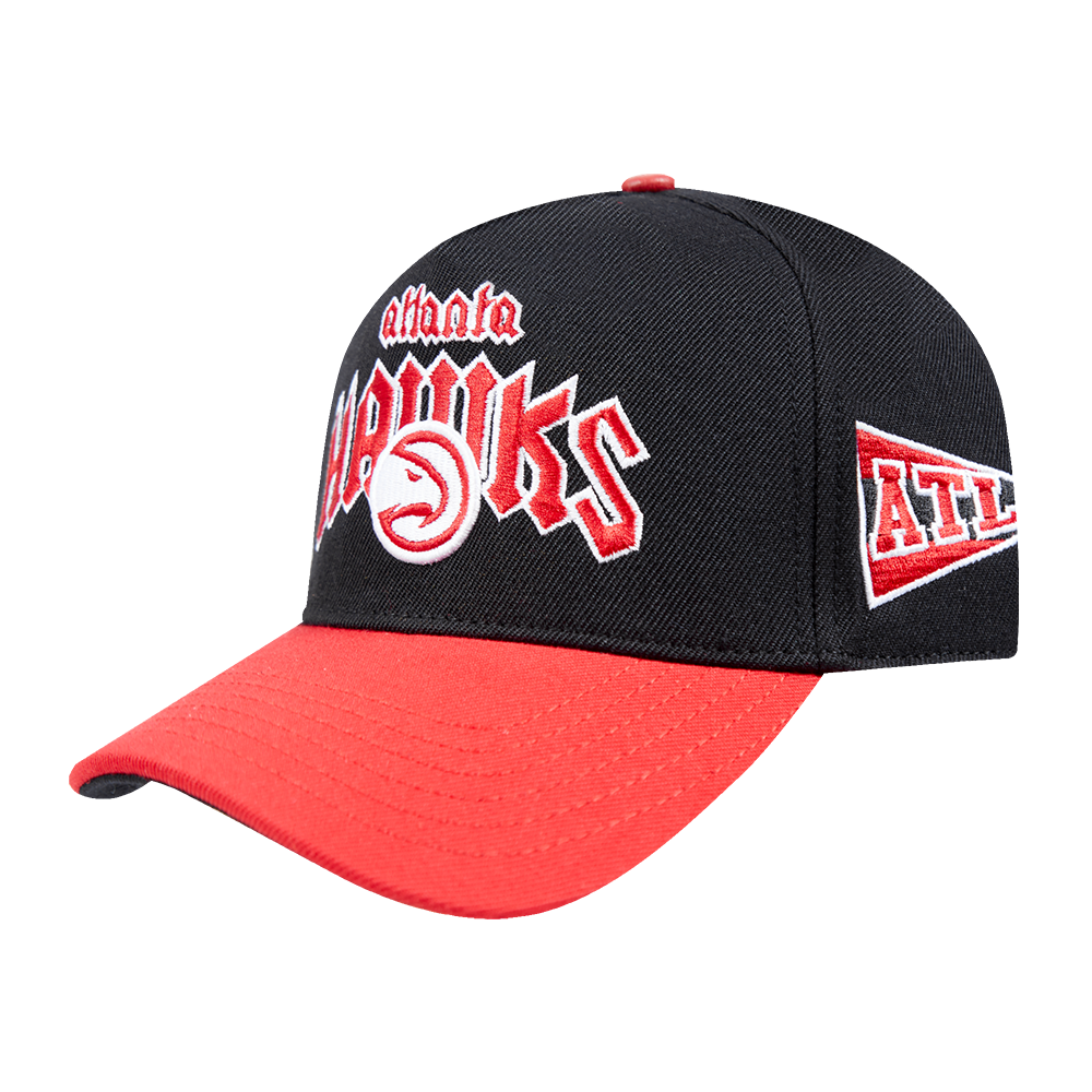 NBA ATLANTA HAWKS CITY TOUR CURVED SNAPBACK HAT (BLACK)