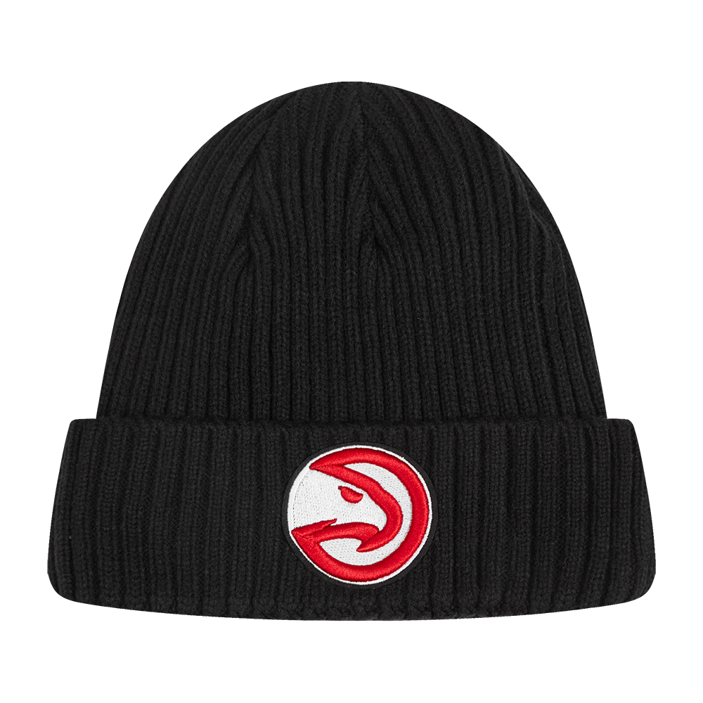 NBA ATLANTA HAWKS OLD ENGLISH BEANIE (BLACK)