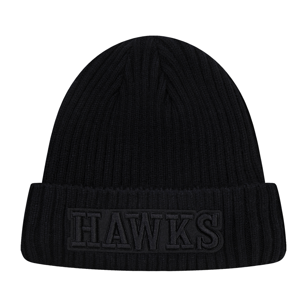 NBA ATLANTA HAWKS NEUTRAL BEANIE (BLACK)