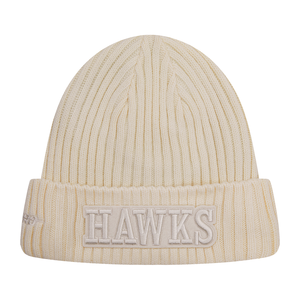 NBA ATLANTA HAWKS NEUTRAL BEANIE (EGGSHELL)