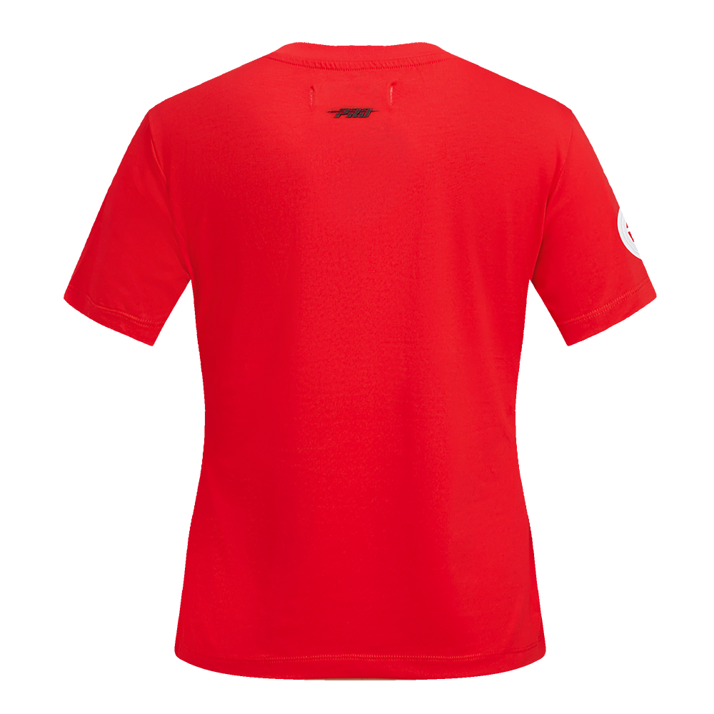 NBA ATLANTA HAWKS CLASSIC SHORT SLEEVE WOMEN'S SLIM FIT TEE (RED)