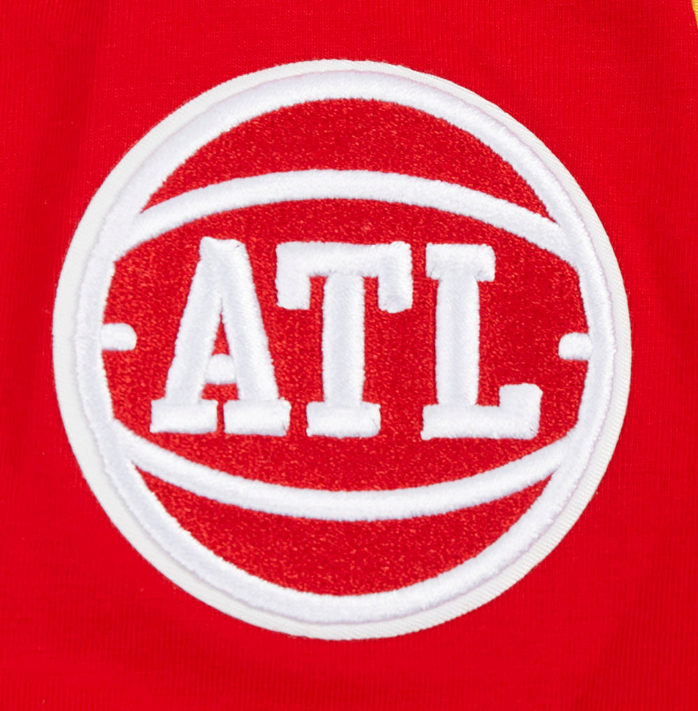 NBA ATLANTA HAWKS CLASSIC SHORT SLEEVE WOMEN'S SLIM FIT TEE (RED)
