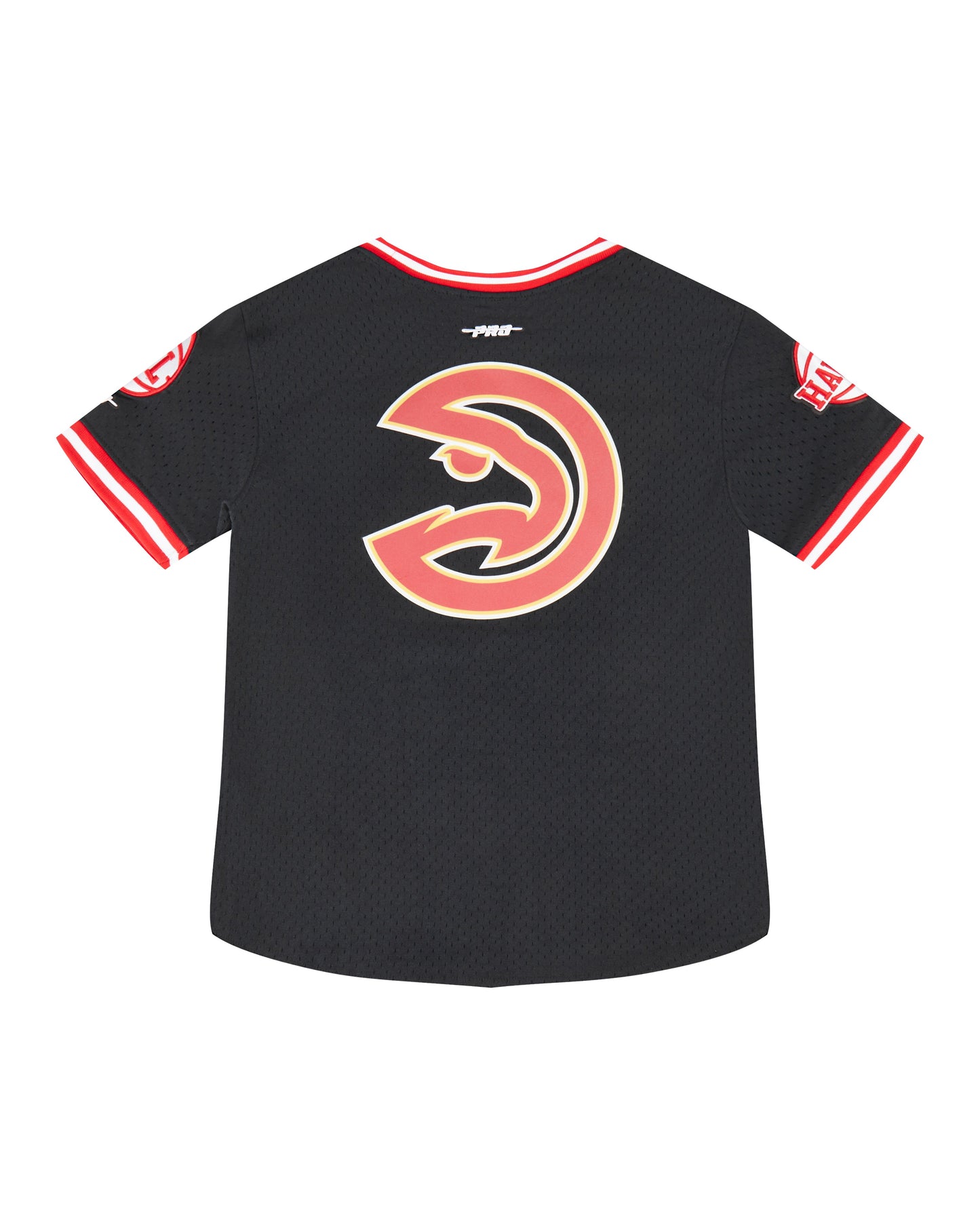 NBA ATLANTA HAWKS CLASSIC BIG BOYS SHORT SLEEVE MESH TEE (BLACK/RED)