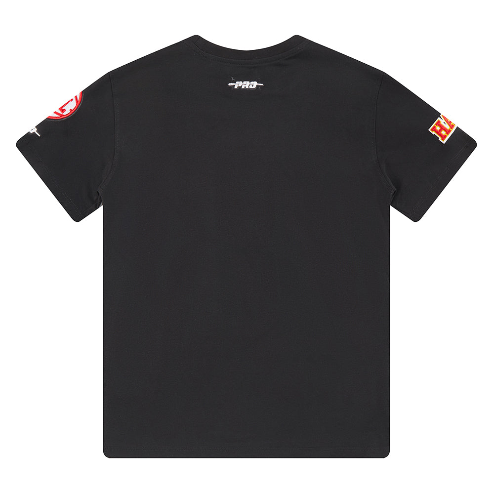 NBA ATLANTA HAWKS RETRO CLASSIC SINGLE JERSEY BIG BOY'S SINGLE JERSEY TEE (BLACK)