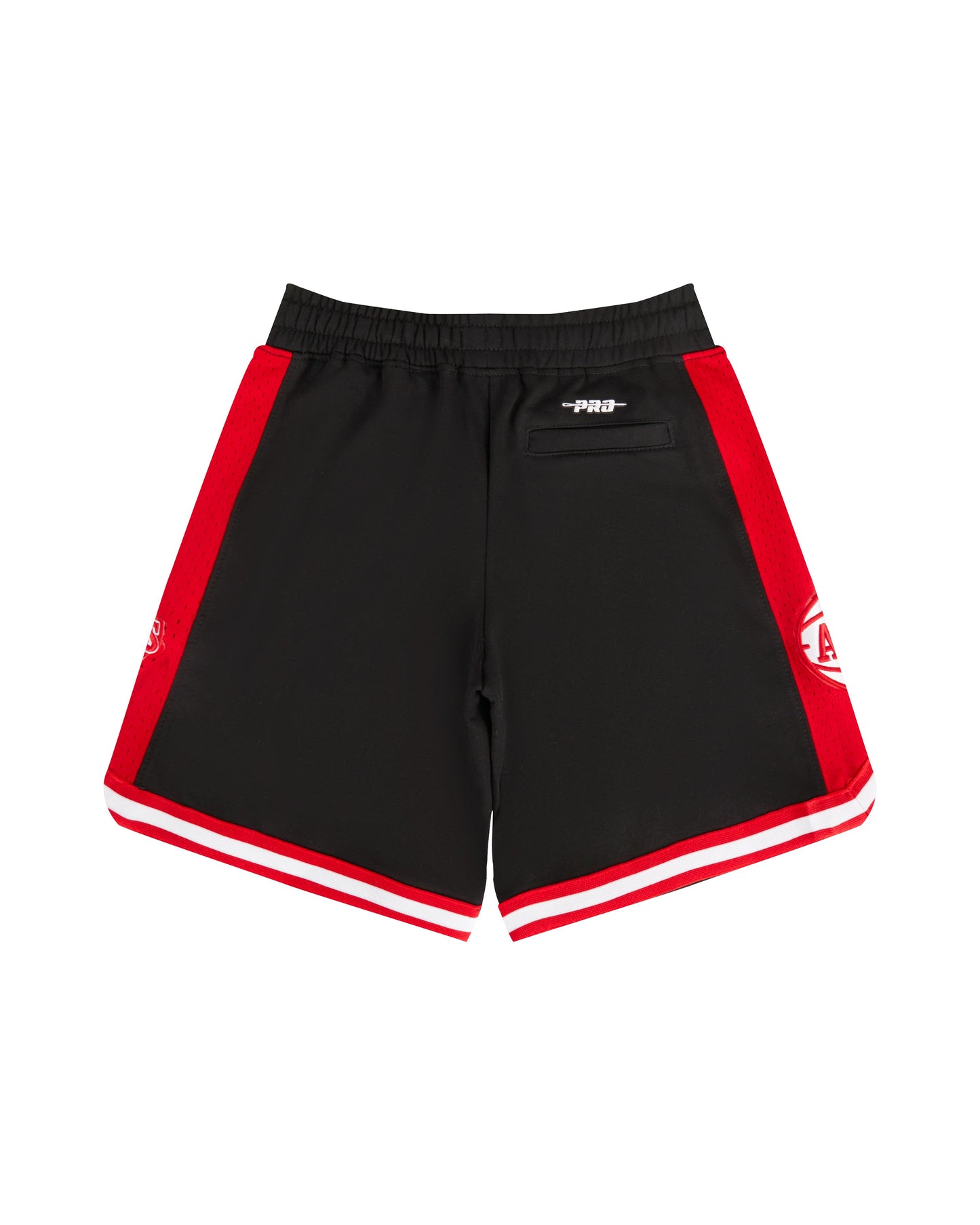 NBA ATLANTA HAWKS CLASSIC BIG BOYS FLEECE 2.0 SHORT (BLACK/RED)